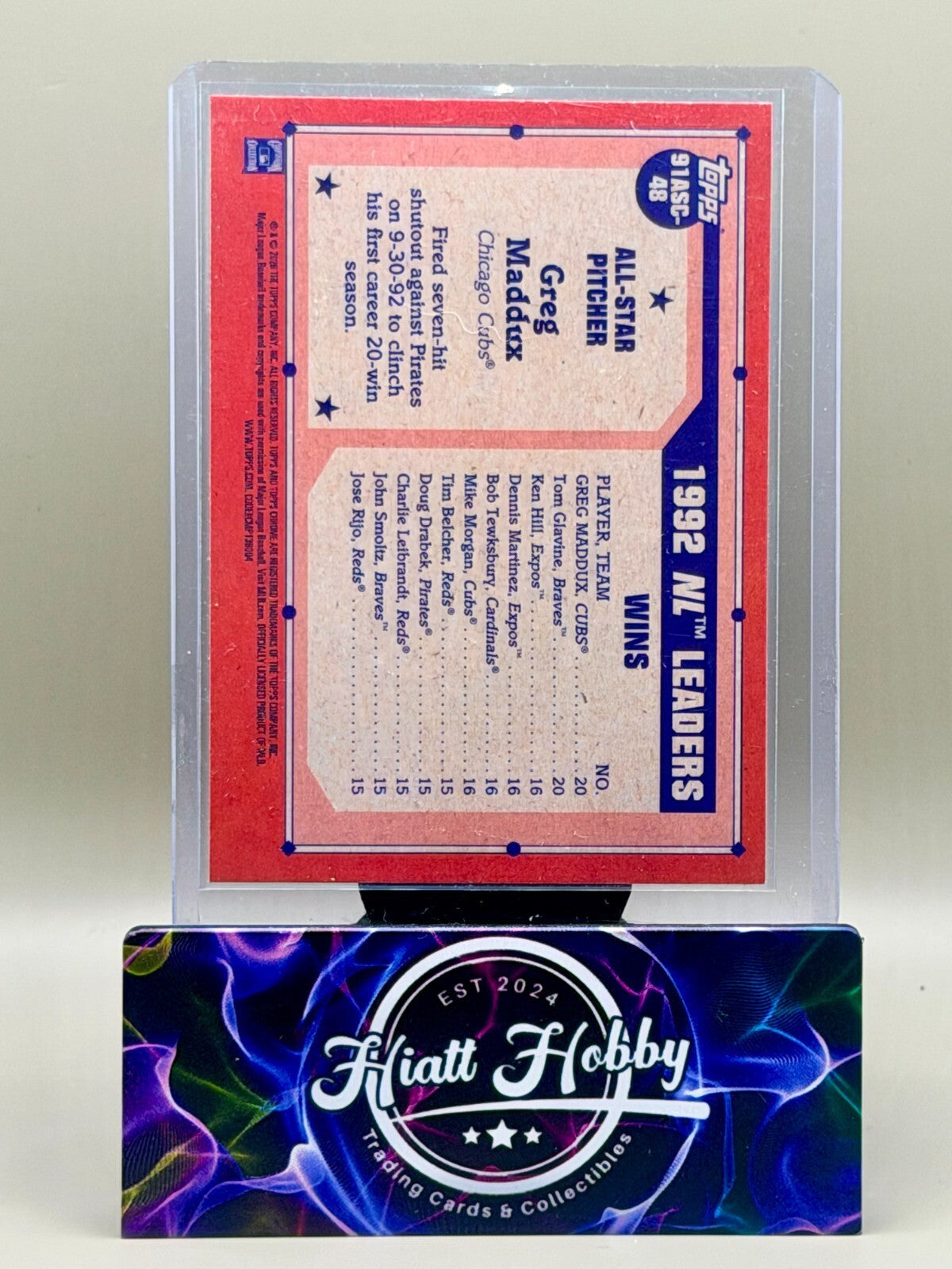 2026 Topps - #91ASC-48 Greg Maddux - 35th Anniversary All-Stars Chrome - Mojo
