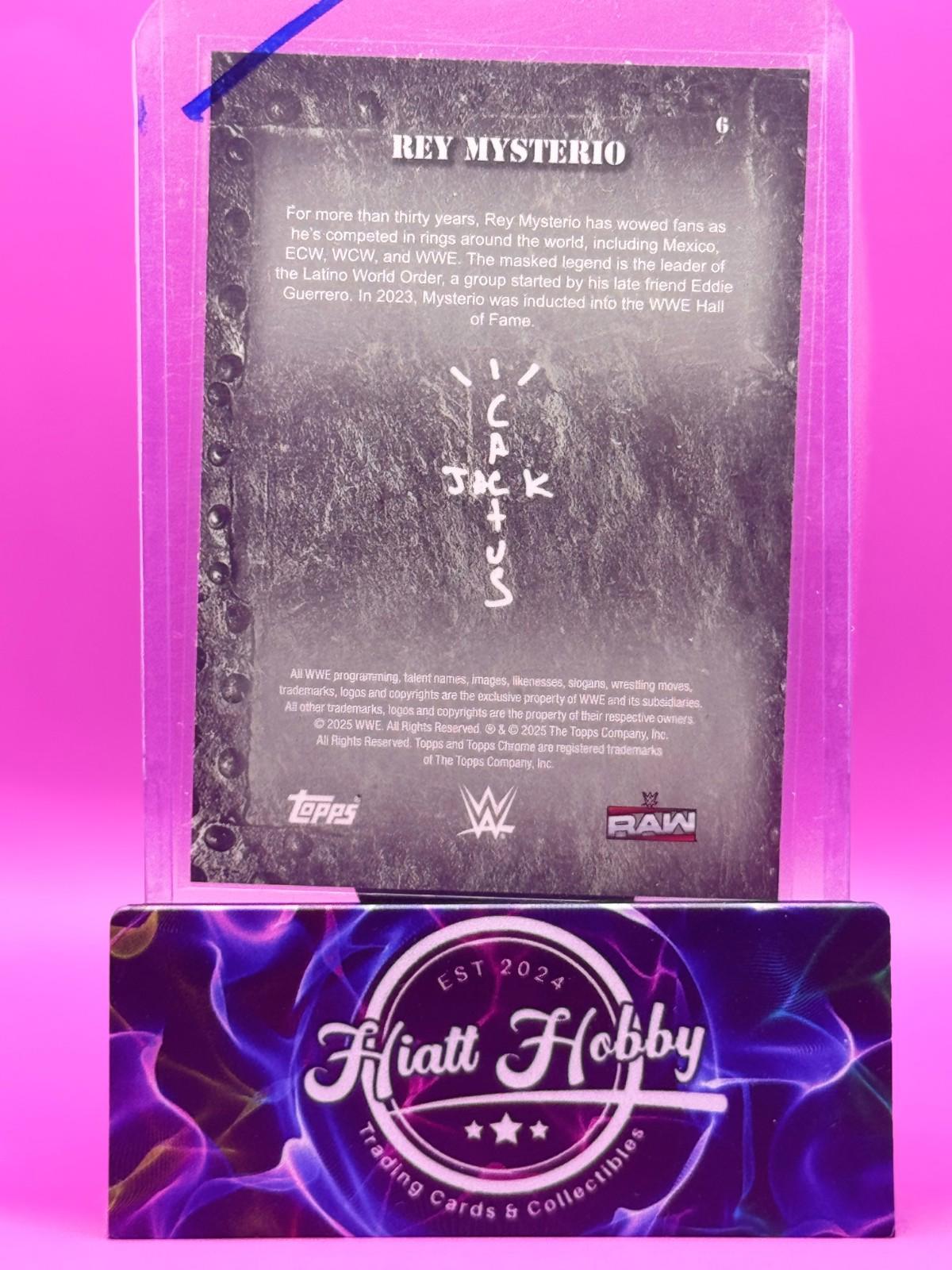 2025 Topps Chrome Cactus Jack WWE - Rey Mysterio #6