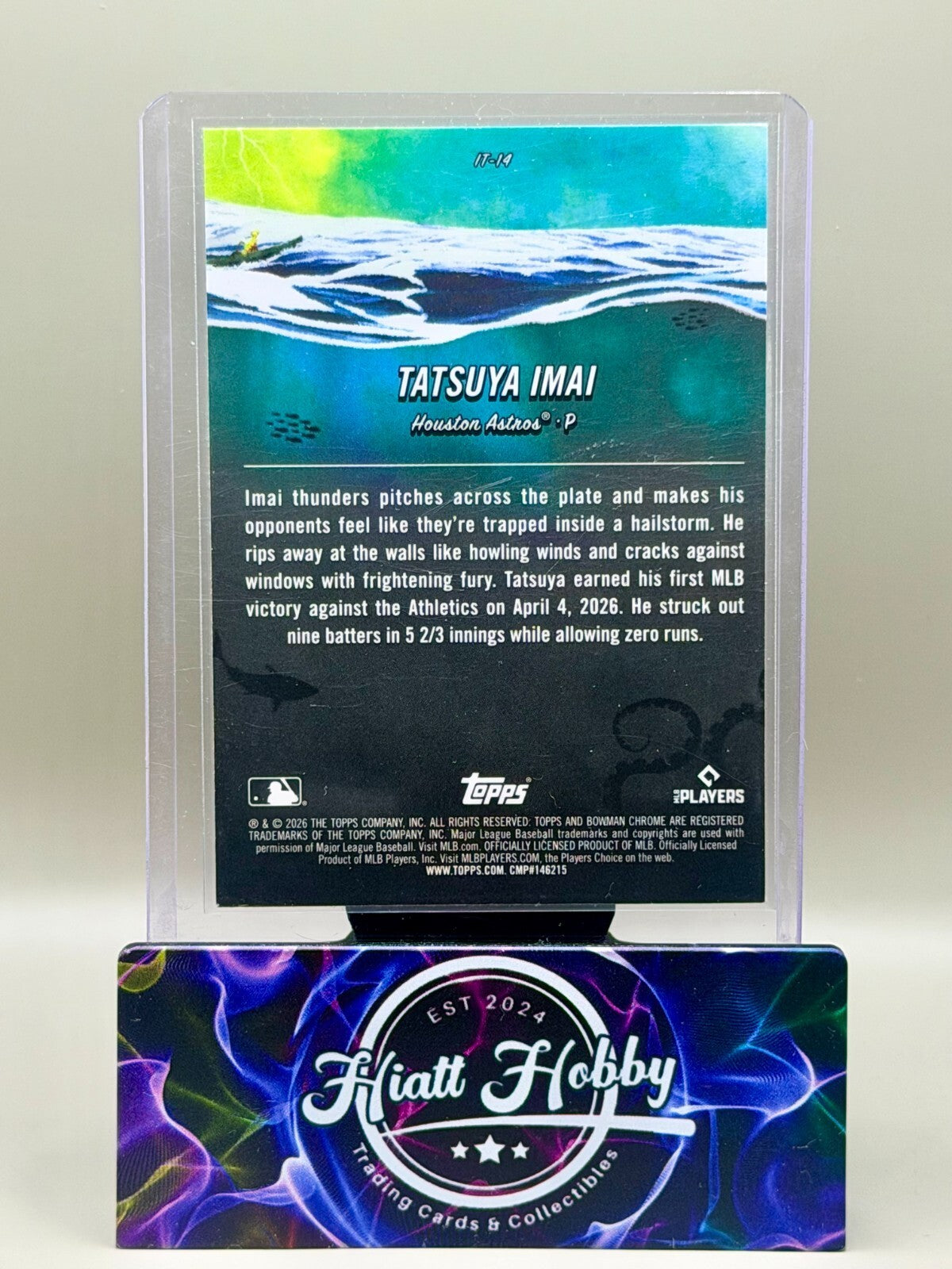 2026 Bowman Chrome - #IT-14 Tatsuya Imai - It Came to the League - Mojo (RC)