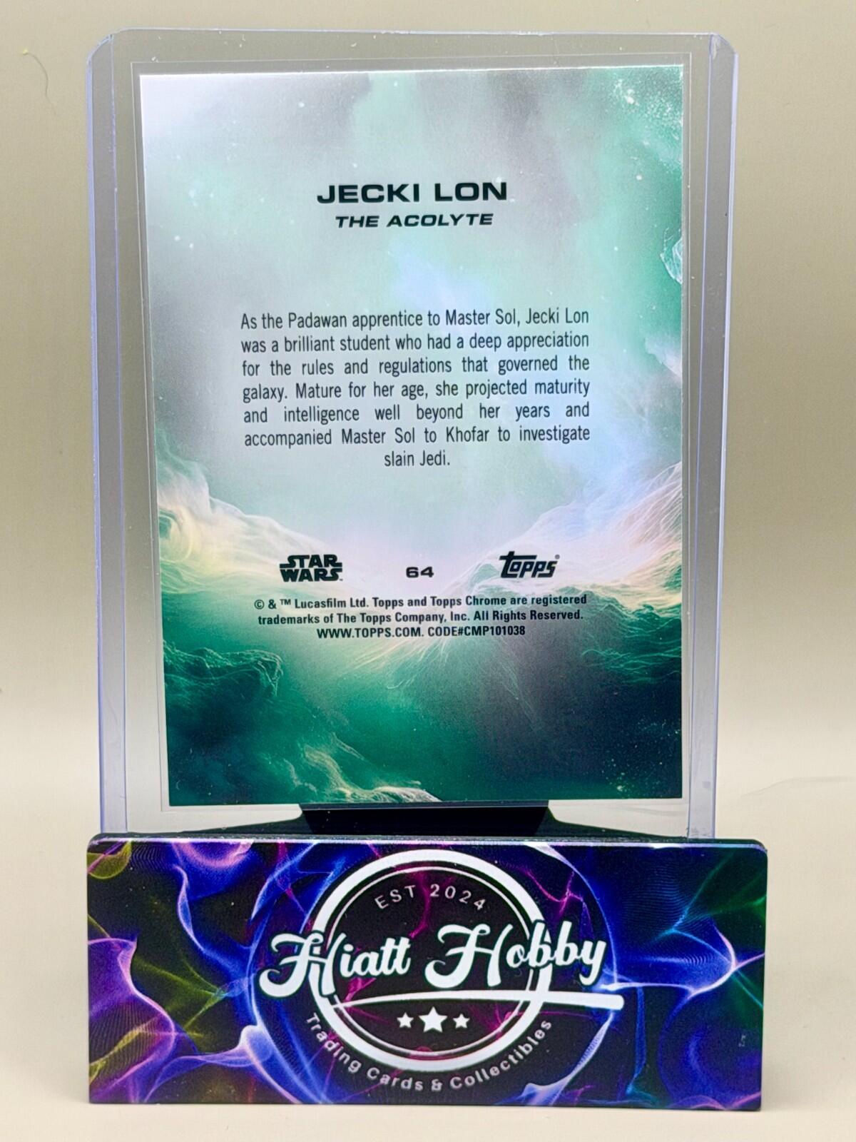 2025 Topps Chrome Star Wars - #64 Jecki Lon - Prism Refractor