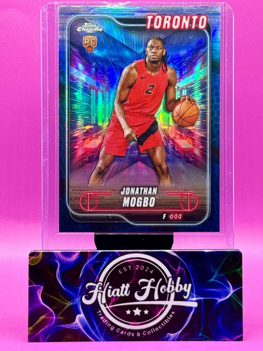 2024-25 Topps Chrome - Jonathan Mogbo #194 - Blue Ball Refractor (RC)