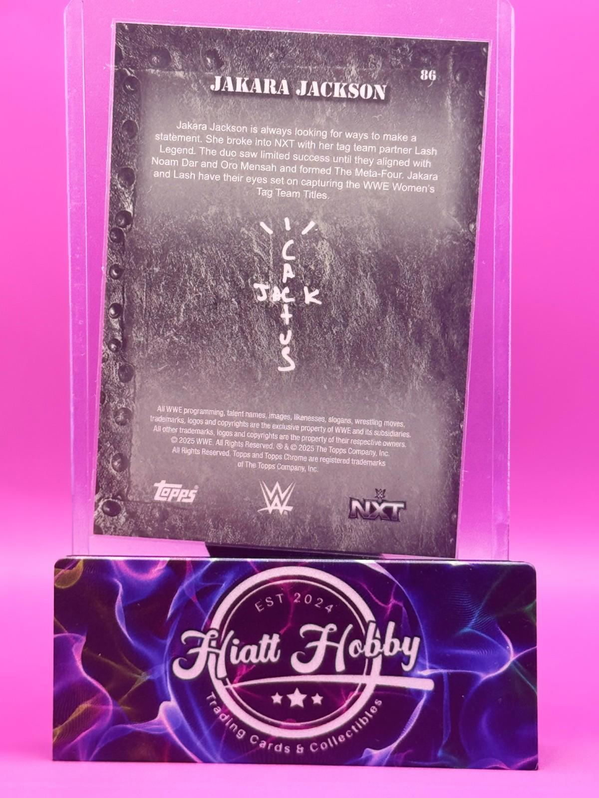 2025 Topps Chrome Cactus Jack WWE - Jakara Jackson #86