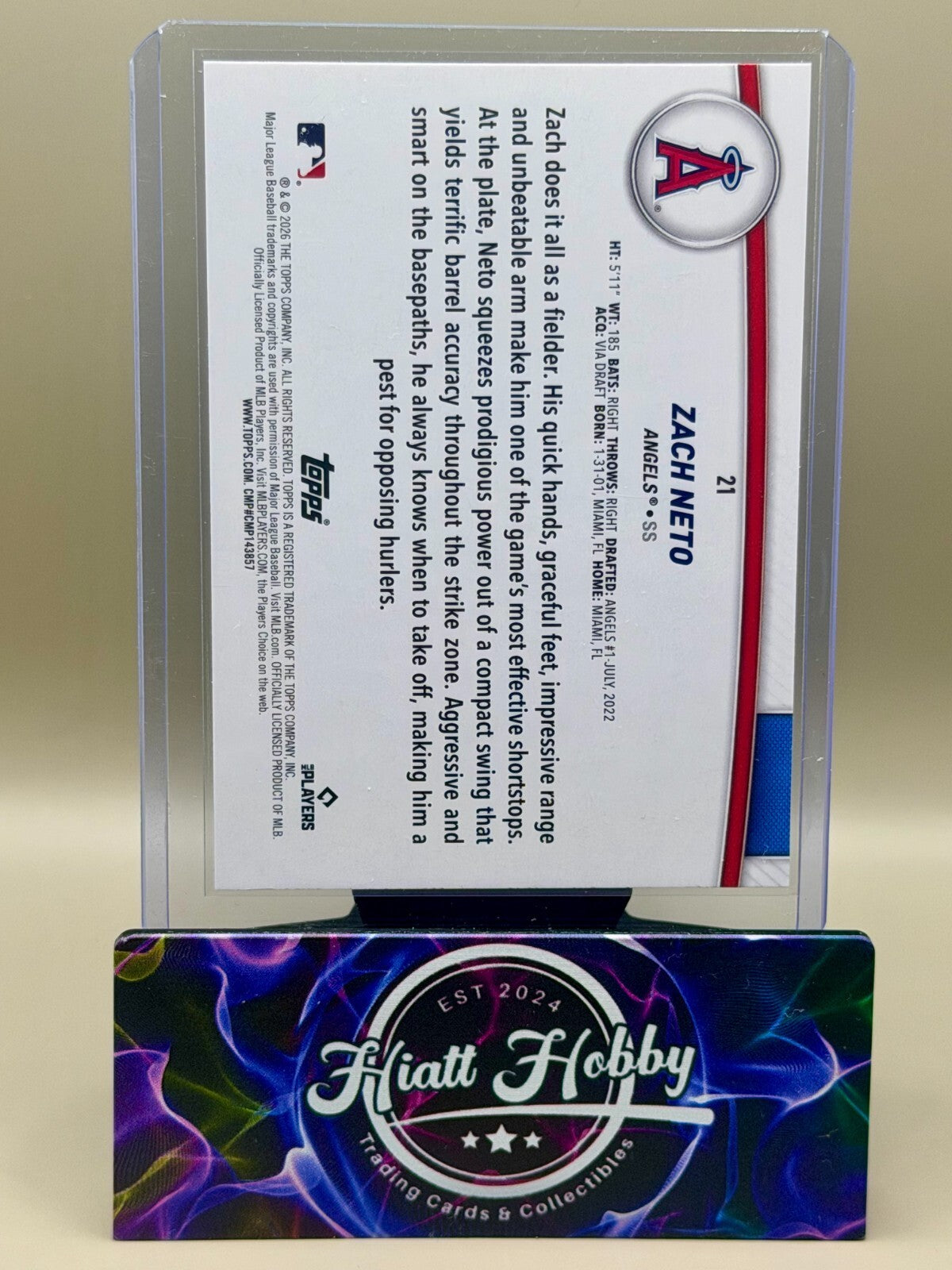 2026 Topps Series 2 Flagship Collection - #21 Zach Neto