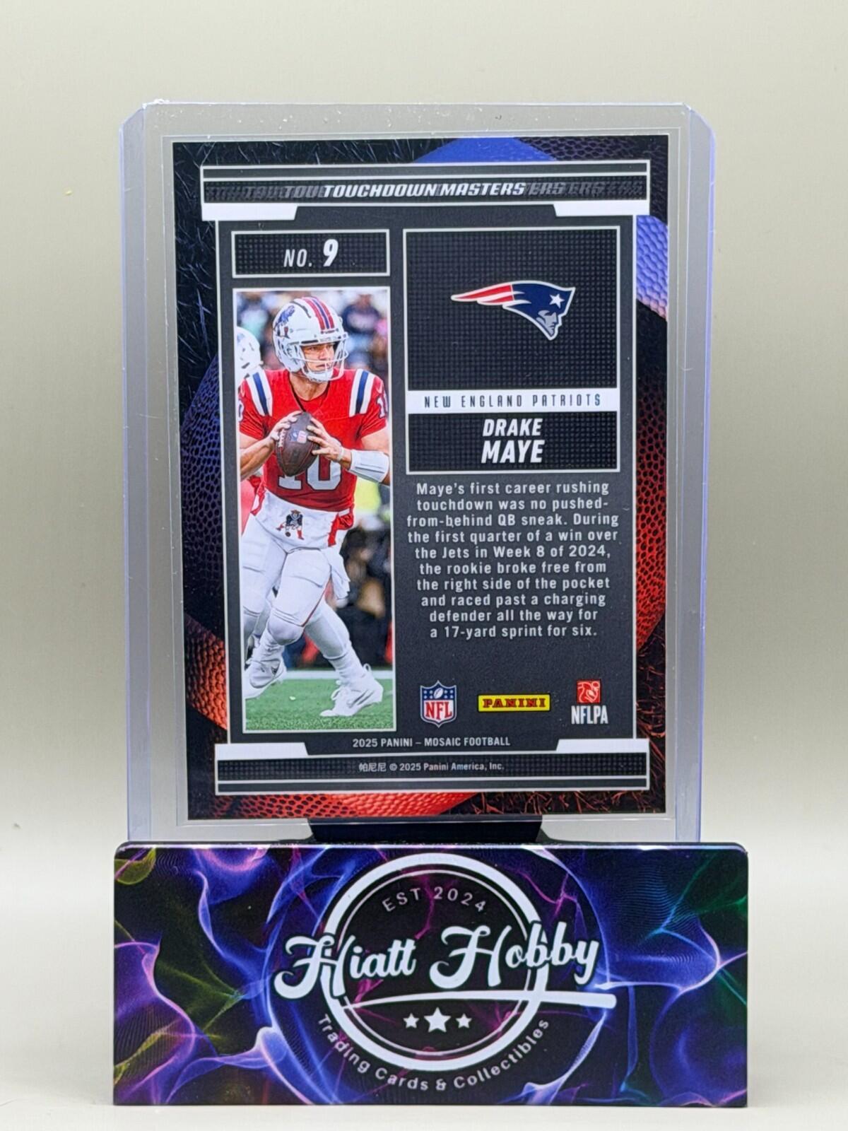 2025 Panini Mosaic Football - #9 Drake Maye - Touchdown Masters