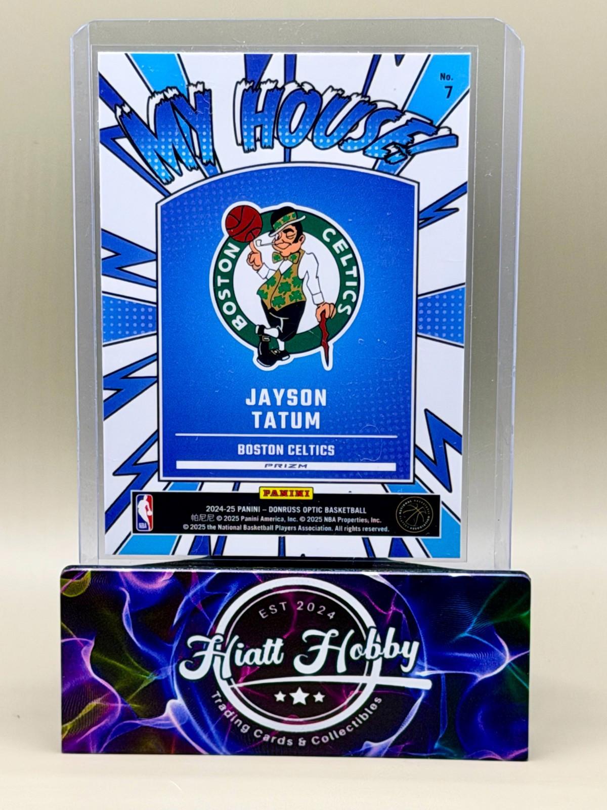 2024-25 Panini Donruss Optic - Jayson Tatum - 7 - My House - Purple Prizm