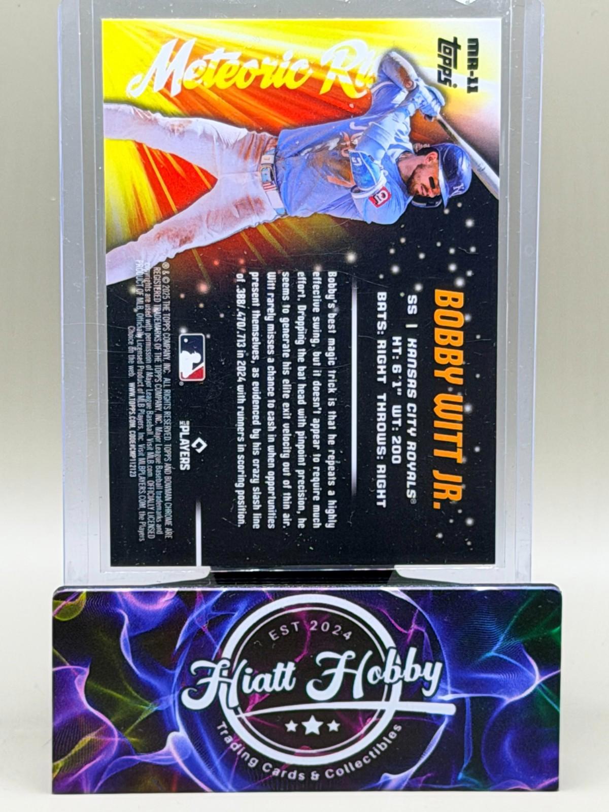 2025 Bowman Chrome - Meteoric Rise Bobby Witt Jr. #MR-11