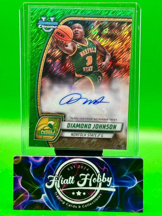 2024-25 Bowman U Chrome - Diamond Johnson #86 - Green Shimmer Auto