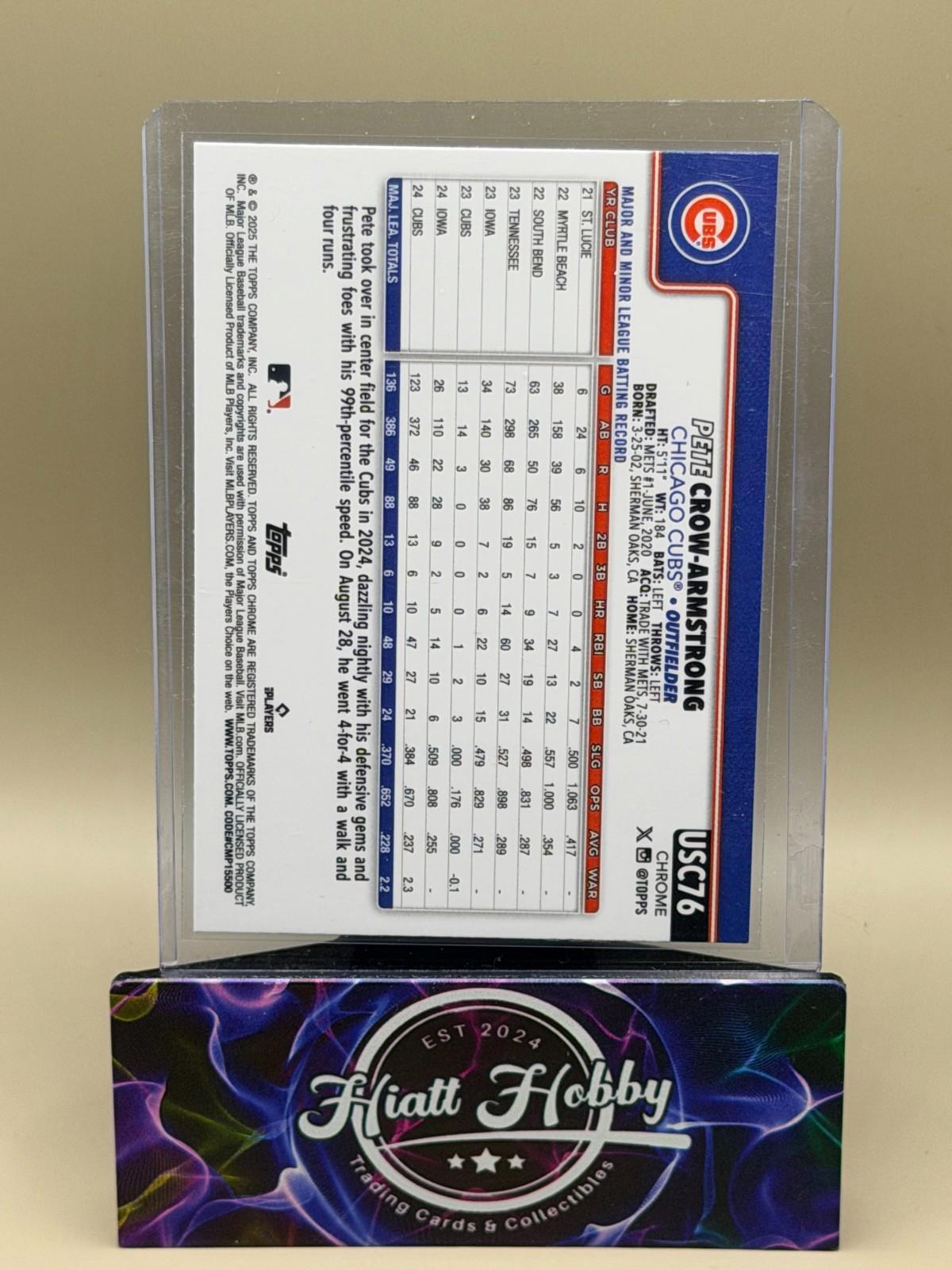 2025 Topps Chrome Update - Pete Crow-Armstrong #USC76 - Fanatics Logo Refractor