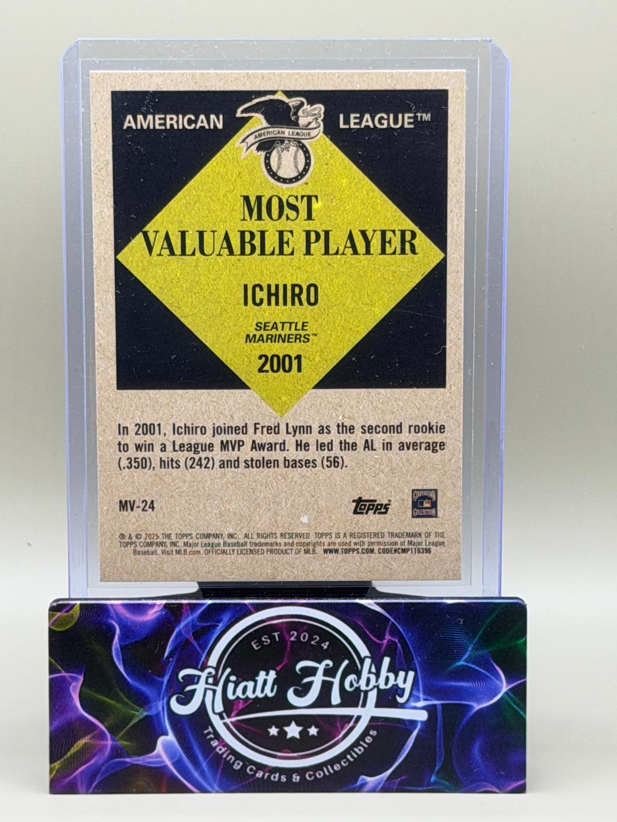 2025 Topps Update Series - Most Valuable Ichiro Suzuki #MV-24