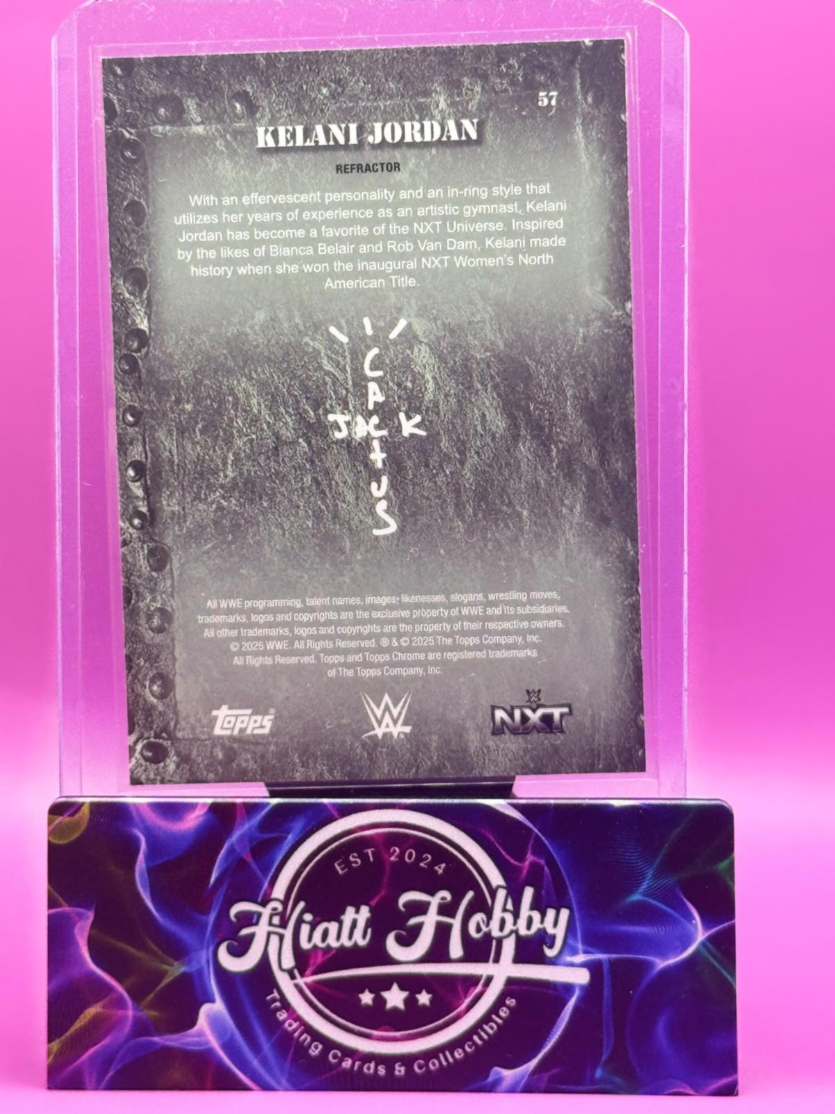 2025 Topps Chrome Cactus Jack WWE - Kelani Jordan #57 - Refractor