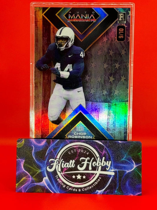 2024 Wild Card Auto Mania - Chop Robinson #AMASQ-CR - Vintage Flag Rainbow /10