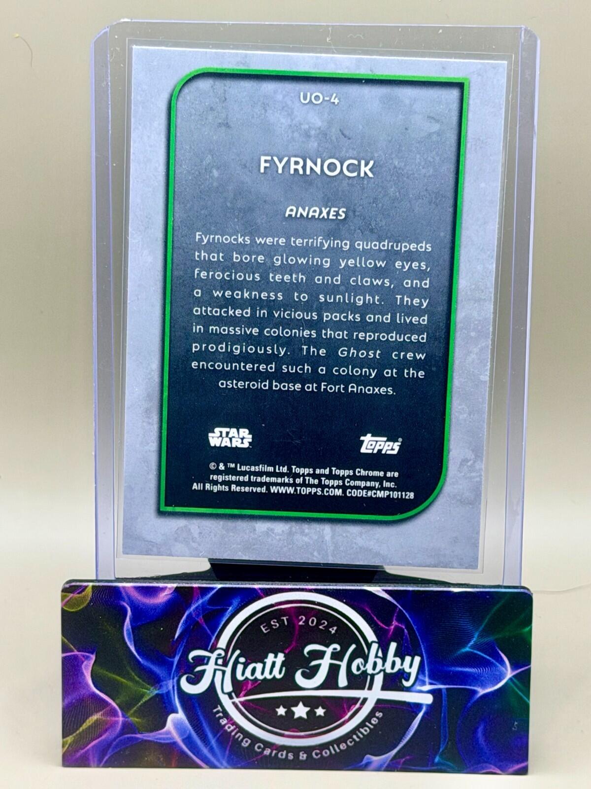 2025 Topps Chrome Star Wars - #UO-4 Fyrnock - Underworld Oddities