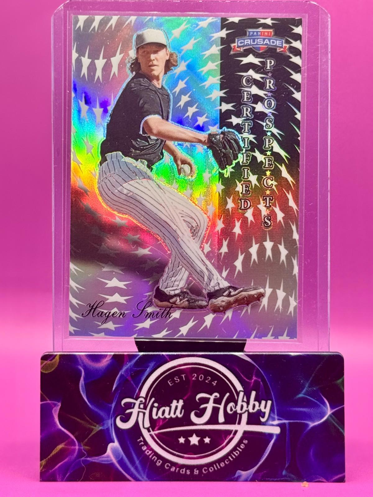 2025 Panini Crusade - Hagen Smith #26 - Certified Prospects (RC) - Silver Prizm