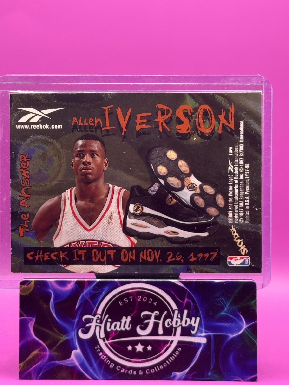 1997-98 Skybox Premium - Allen Iverson #100 Reebok Silver