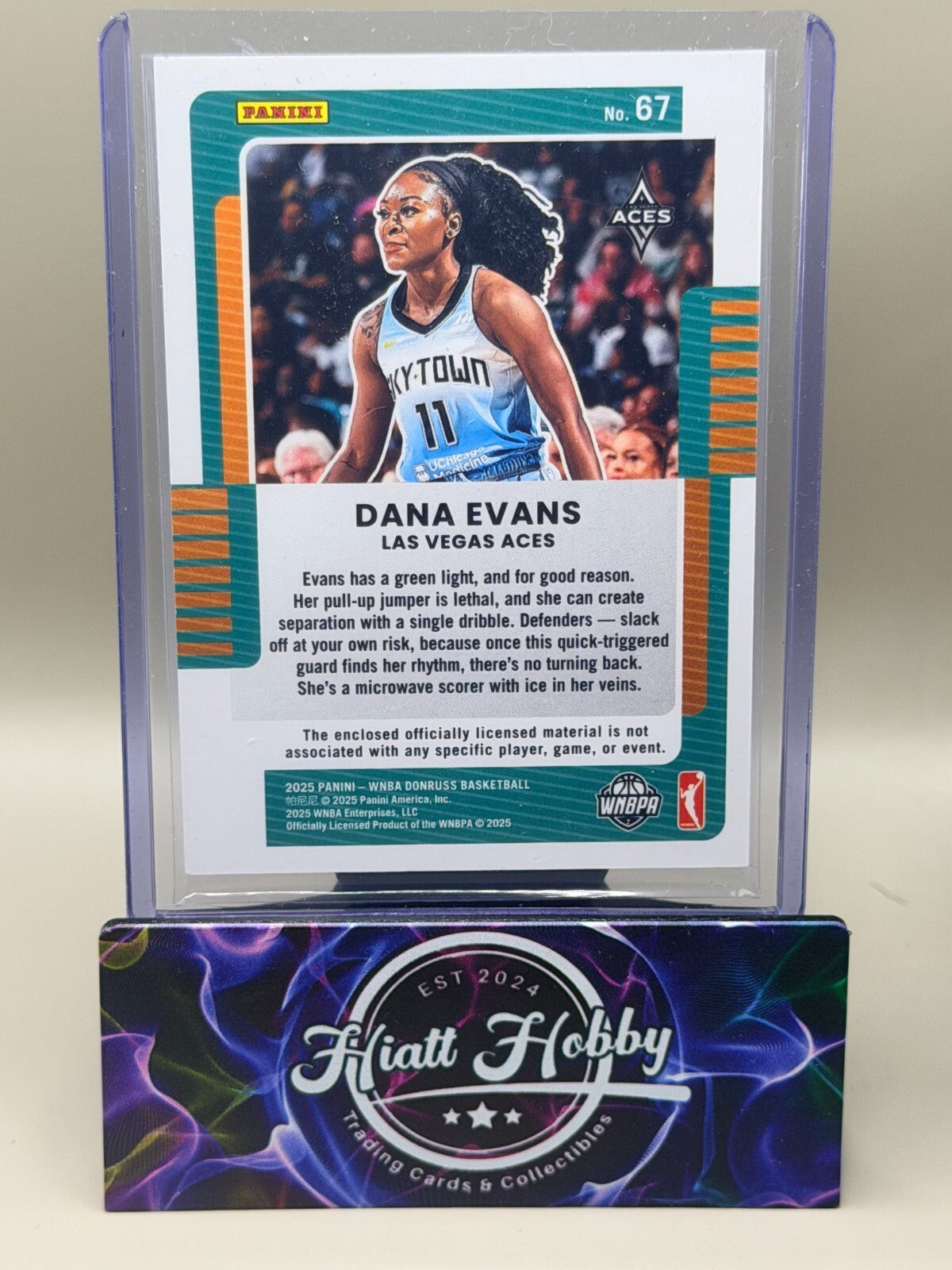 2025 Panini Donruss WNBA - #67 Dana Evans - Jersey Series (MEM)