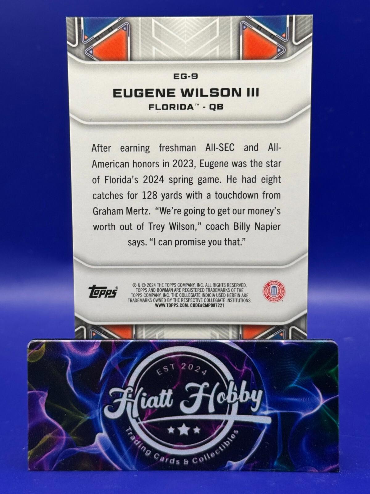 2024 Bowman's Best U Football - Eugine Wilson III #EG-9 - Elements of the Game