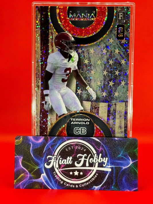2024 Wild Card Auto Mania Terrion Arnold #AMAC-TA - Vintage Flag Speckle /10