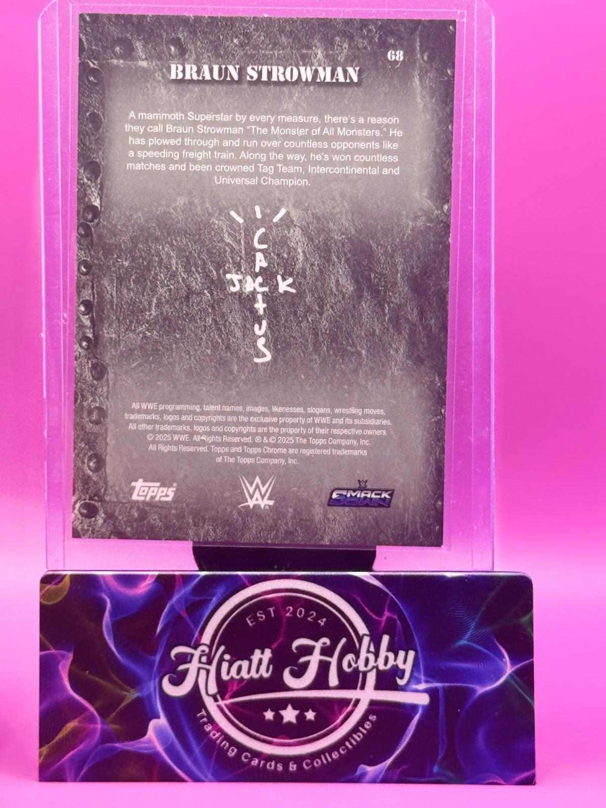 2025 Topps Chrome Cactus Jack WWE - Braun Strowman #68