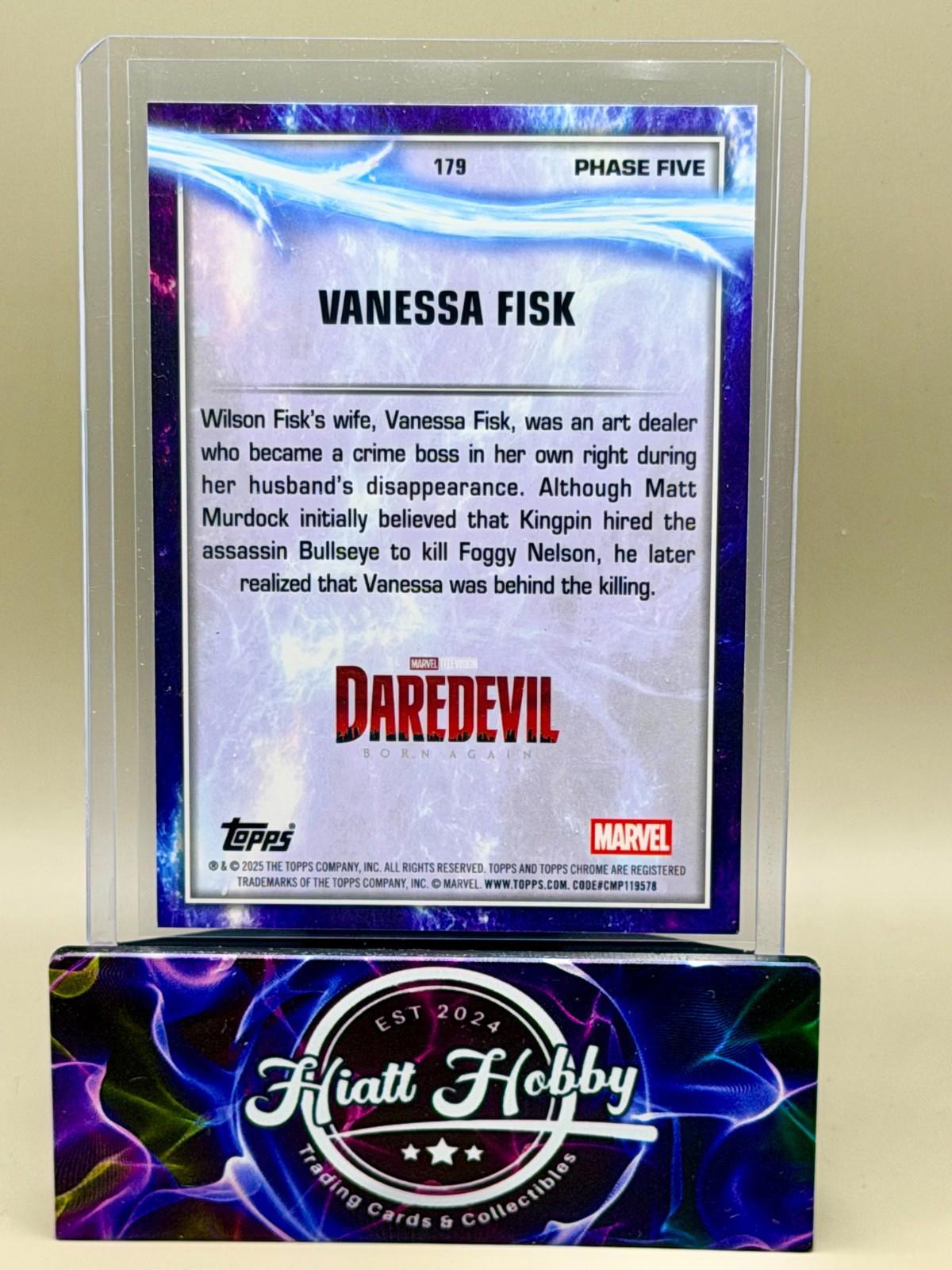 2025 Topps Chrome Marvel Studios - Vanessa Fisk #179 - Loki Refractor /75