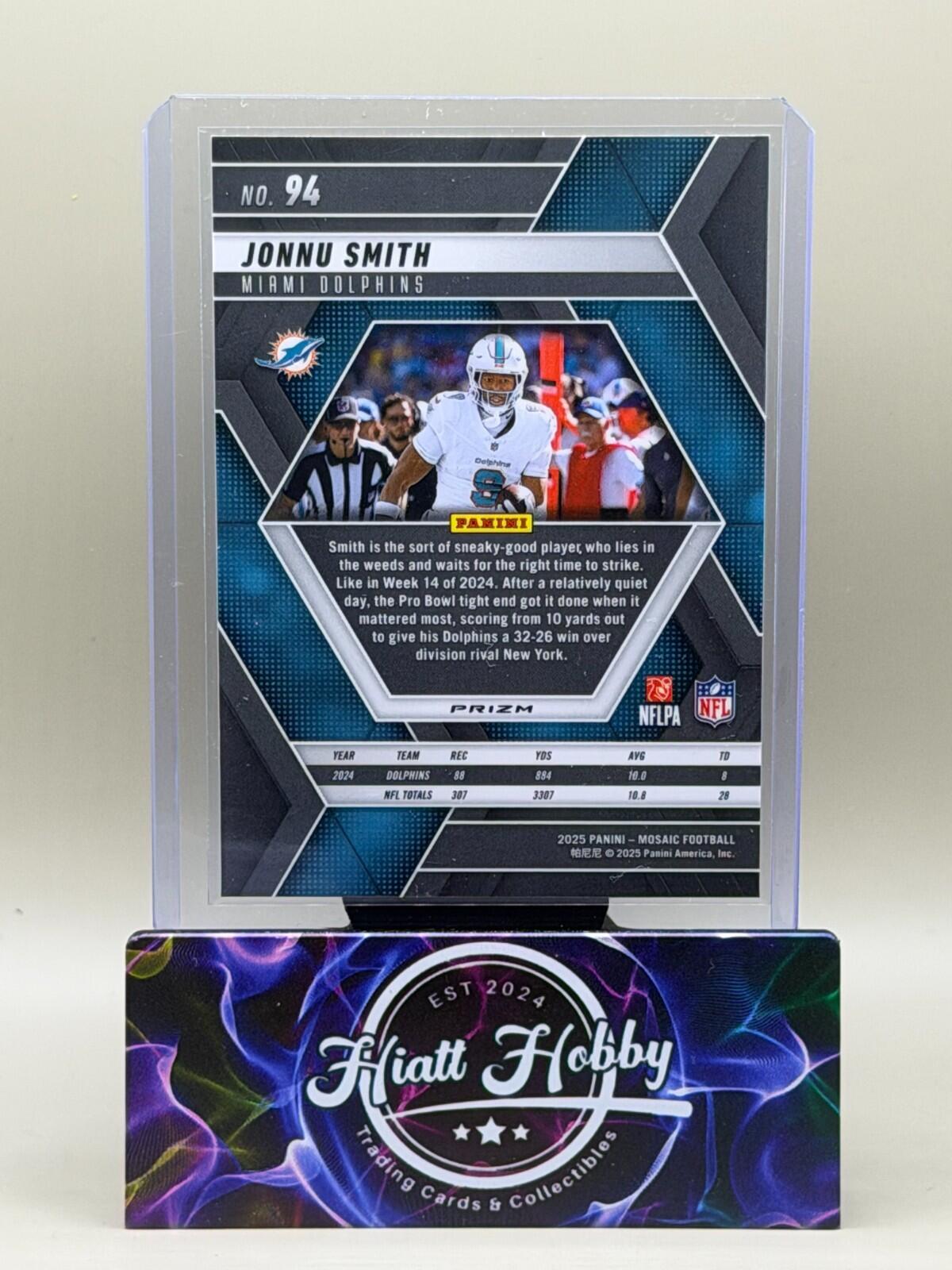 2025 Panini Mosaic Football - #94 Jonnu Smith - Silver Mosaic