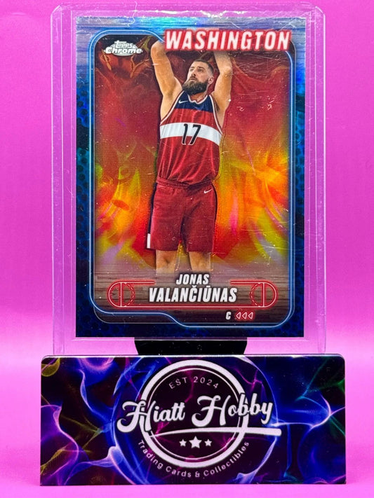 2024-25 Topps Chrome - Jonas Valanciunas #91 - Blue Ball Refractor