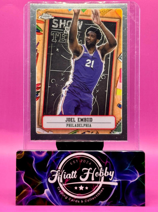 2024-25 Topps Chrome Basketball - Joel Embiid #ST-5 - Show and Tell