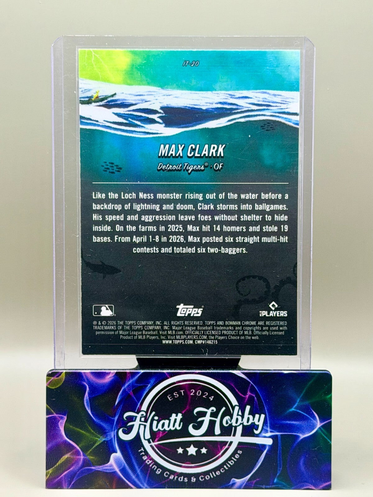 2026 Bowman Chrome - #IT-20 Max Clark - It Came to the League - Mojo (RC)