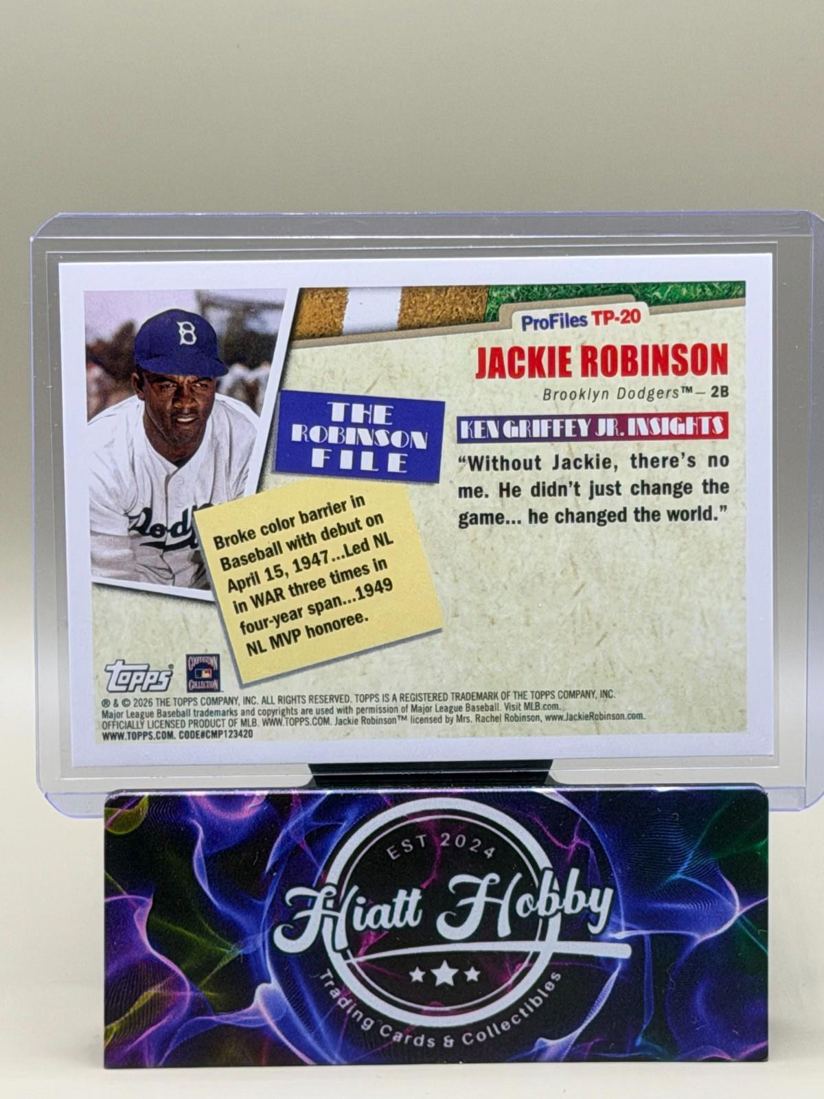 2026 Topps Series 1 #TP-20 Jackie Robinson - ProFiles