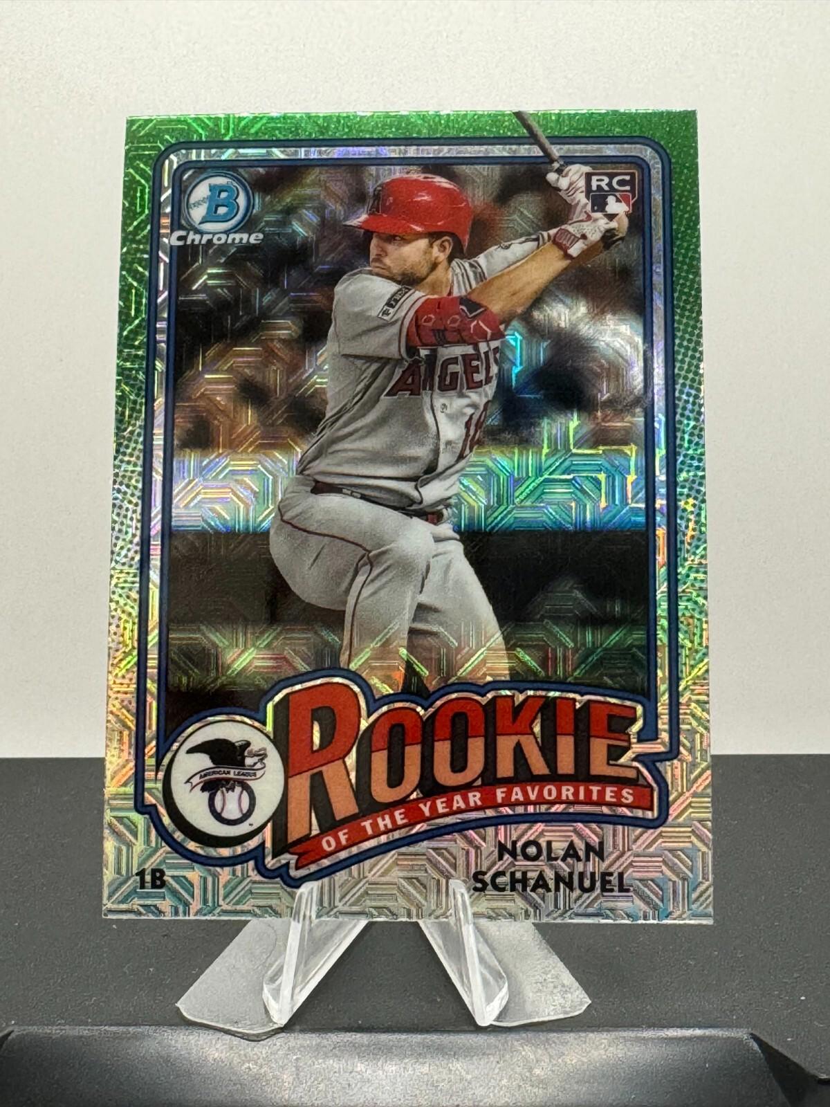 2024 Bowman Chrome - Rookie of the Year Favorites MOJO #ROY-9 Nolan Schanuel