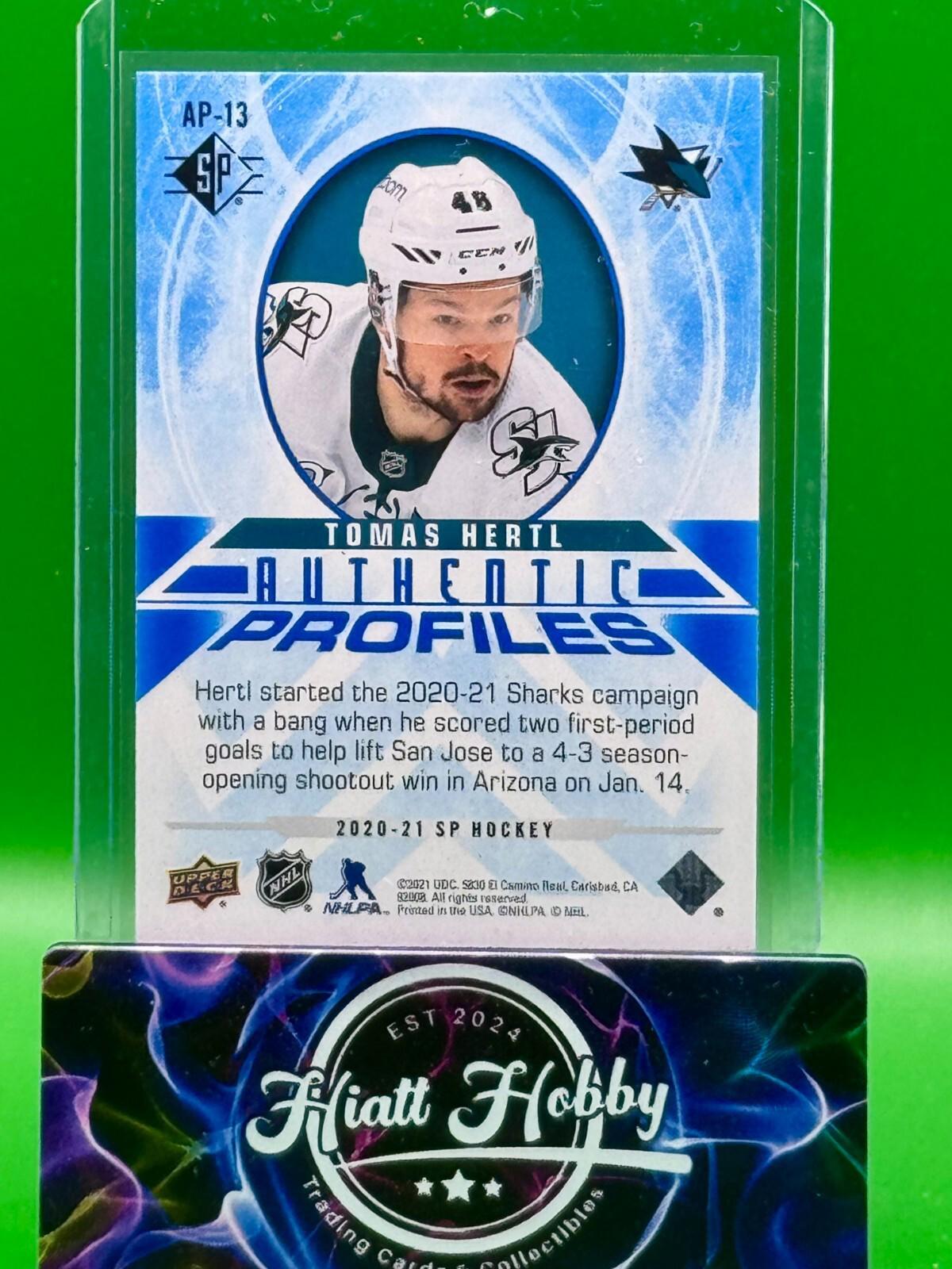 2020-21 SP Retail - Authentic Profiles Tomas Hertl #AP-13 Blue
