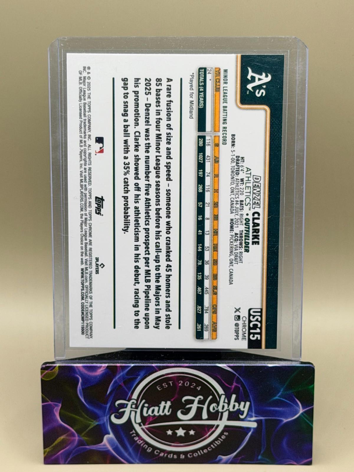 2025 Topps Chrome Update - Denzel Clarke #USC15 - Fanatics Logo Refractor (RC)