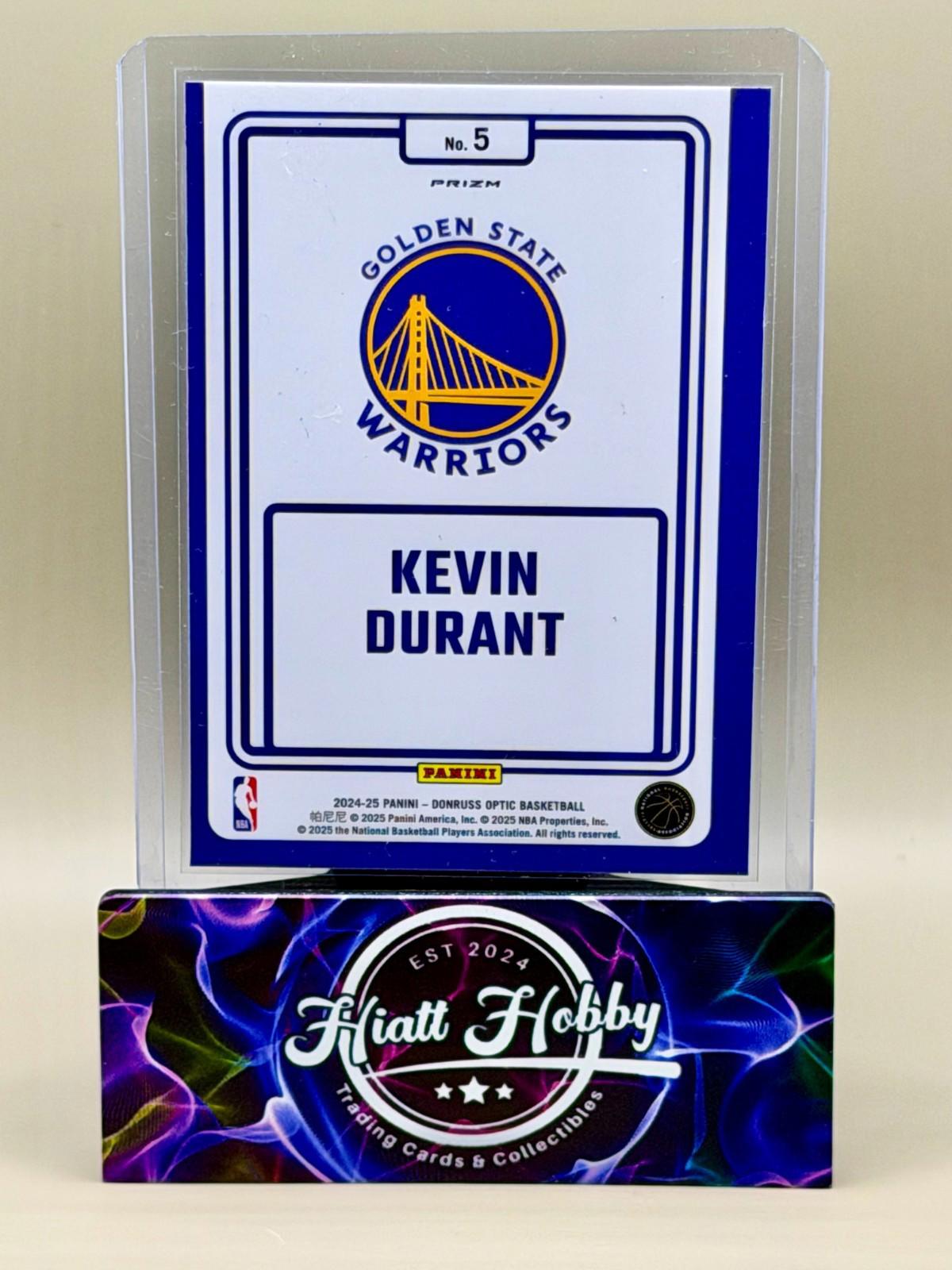 2024-25 Panini Donruss Optic - Kevin Durant #5 - Winner Stays - Silver Holo