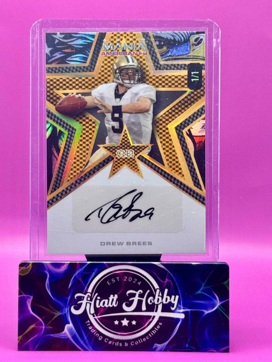 2024 Wild Card Auto Mania - Drew Brees - American Eagle Rainbow  Auto 1/1