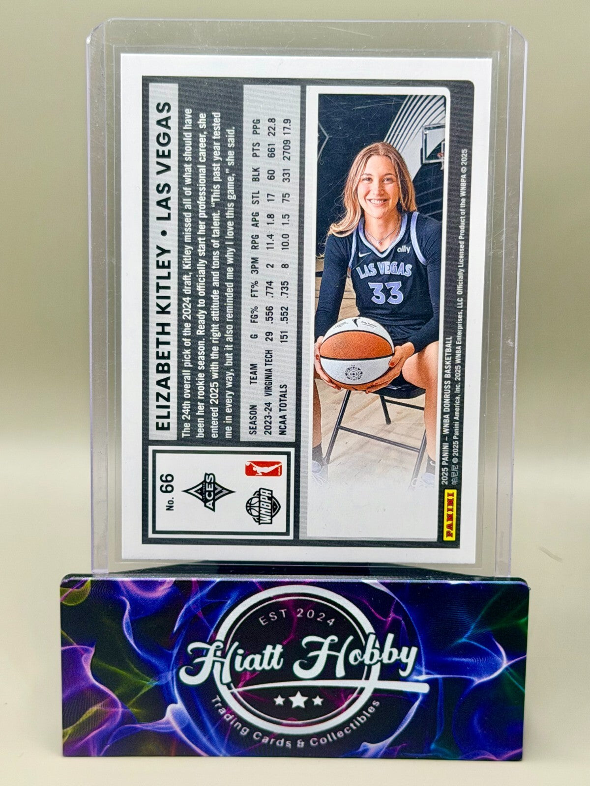 2025 Panini Donruss WNBA - #66 Elizabeth Kitley - Green Shimmer (RC)