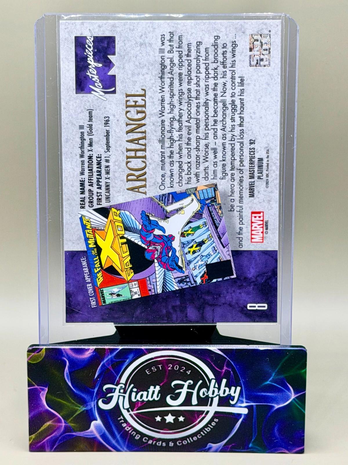 2024 Panini Skybox Marvel Masterpieces '92 Platinum - Archangel #8