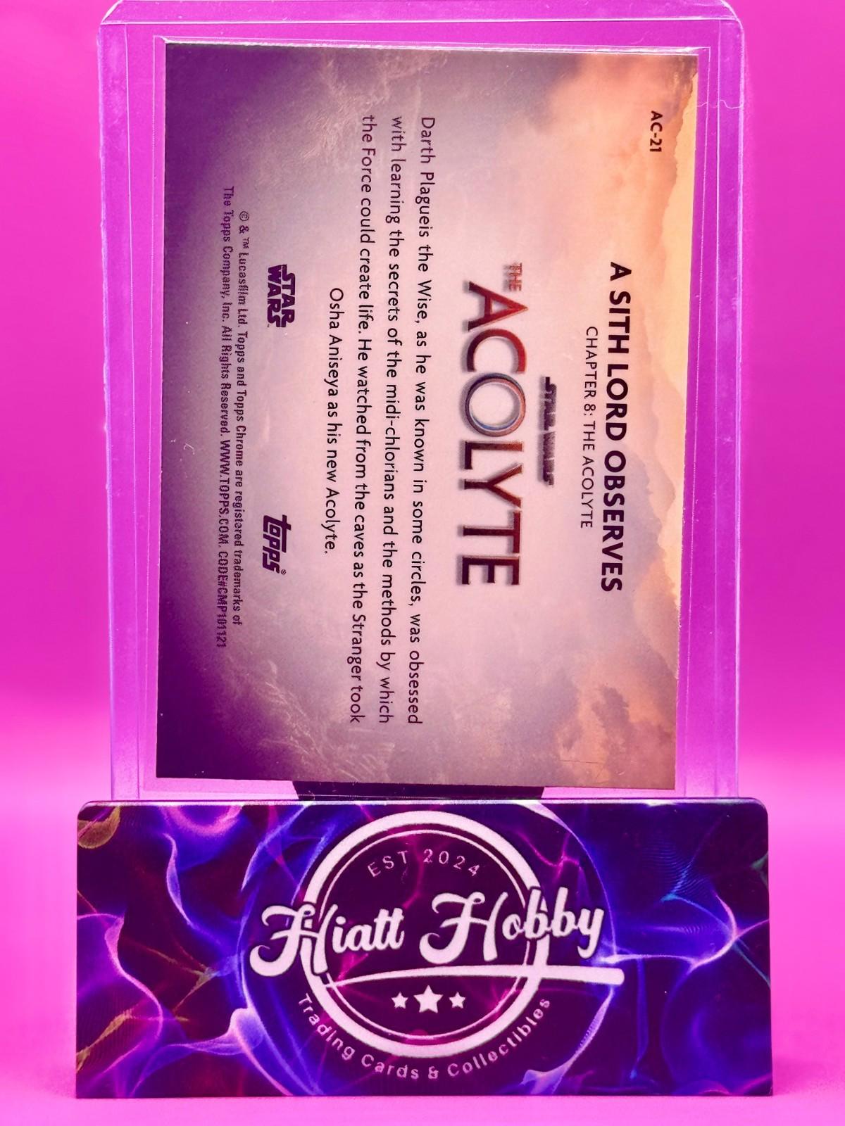 2025 Topps Chrome Star Wars - A Sith Lord Observes #AC-21 - Acolyte - Refractor