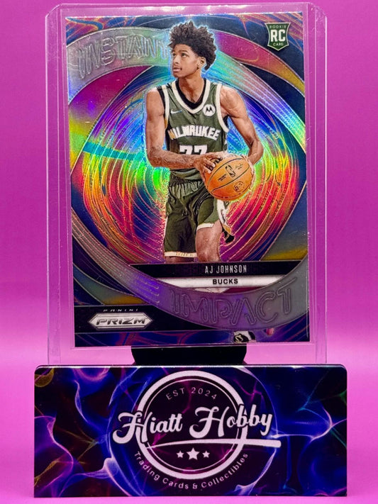 2024-25 Panini Prizm - Instant Impact AJ Johnson #11 Silver Prizm (RC)