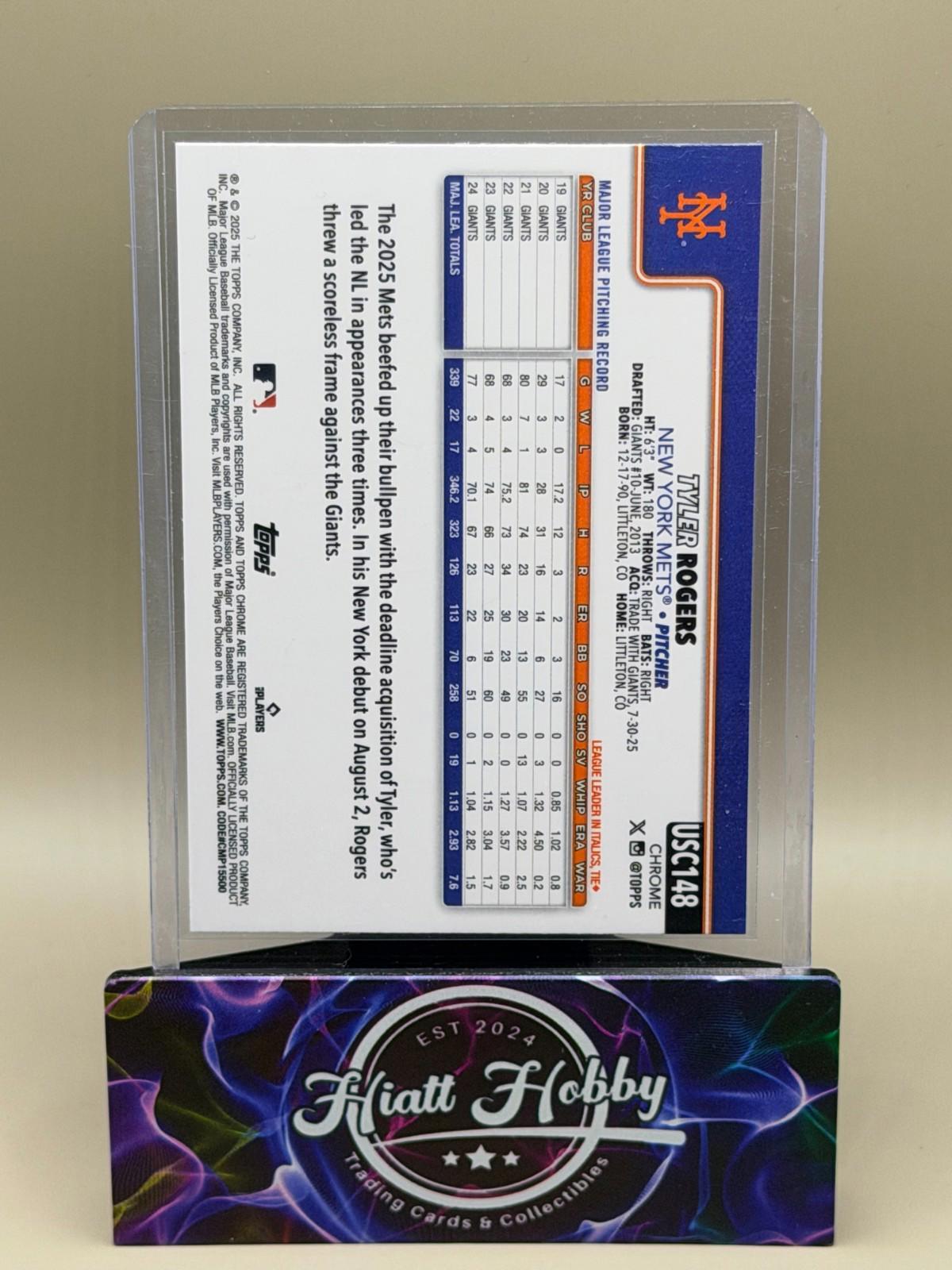 2025 Topps Chrome Update - Tyler Rogers #USC148 - Fanatics Logo Refractor