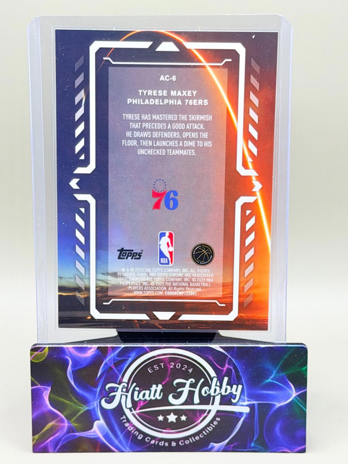 2025-26 Topps Chrome - Tyrese Maxey #AC-6 - Activators