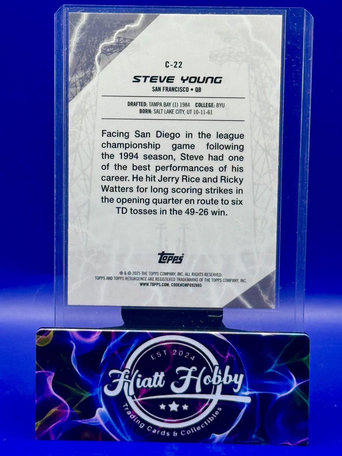 2024 Topps Resurgence - Steve Young #C-22 - Conductors