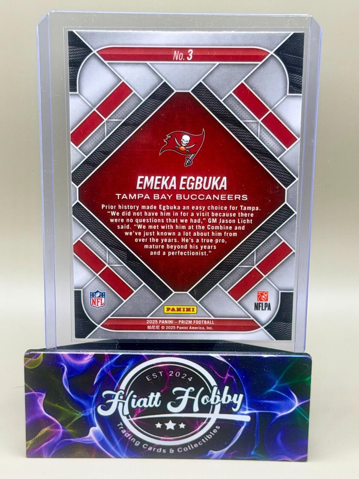 2025 Panini Prizm Football - #3 Emeka Egbuka - Emergent (RC)