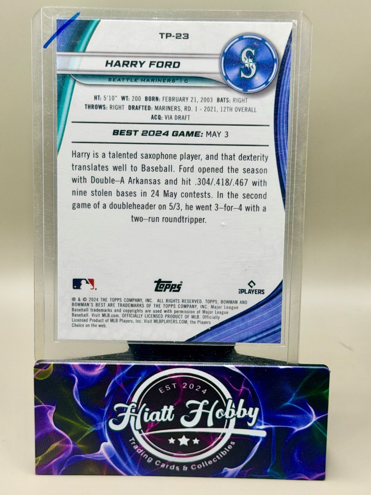 2024 Bowman's Best - #TP-23 Harry Ford - Blue /150 (RC)