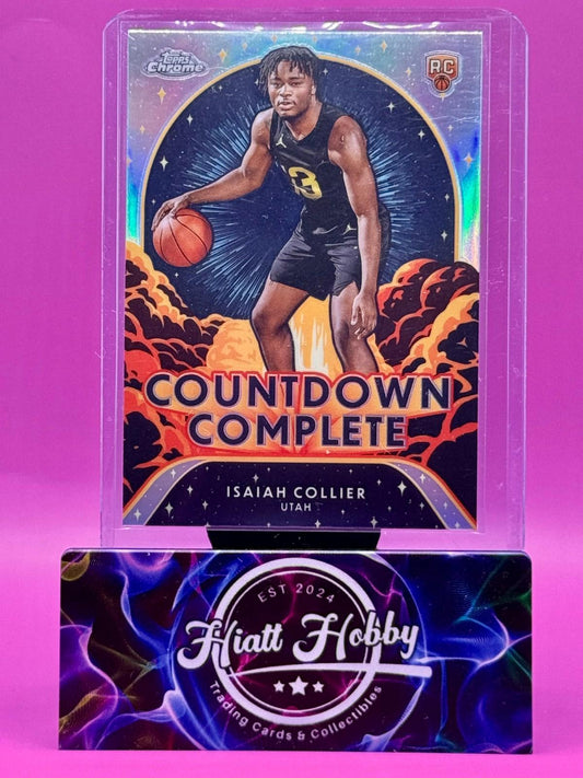 2024-25 Topps Chrome - Isaiah Collier #112 Countdown Complete Refractor (RC)