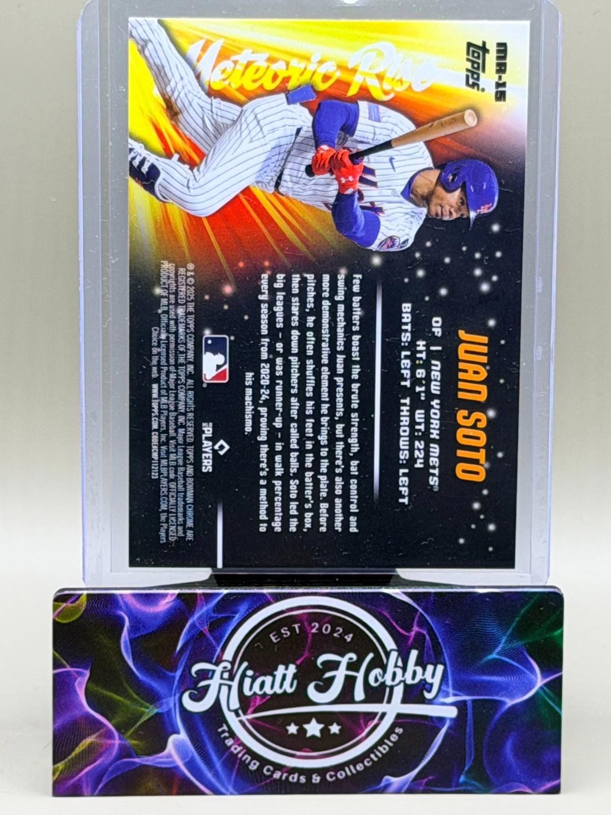 2025 Bowman Chrome - Meteoric Rise Juan Soto #MR-15