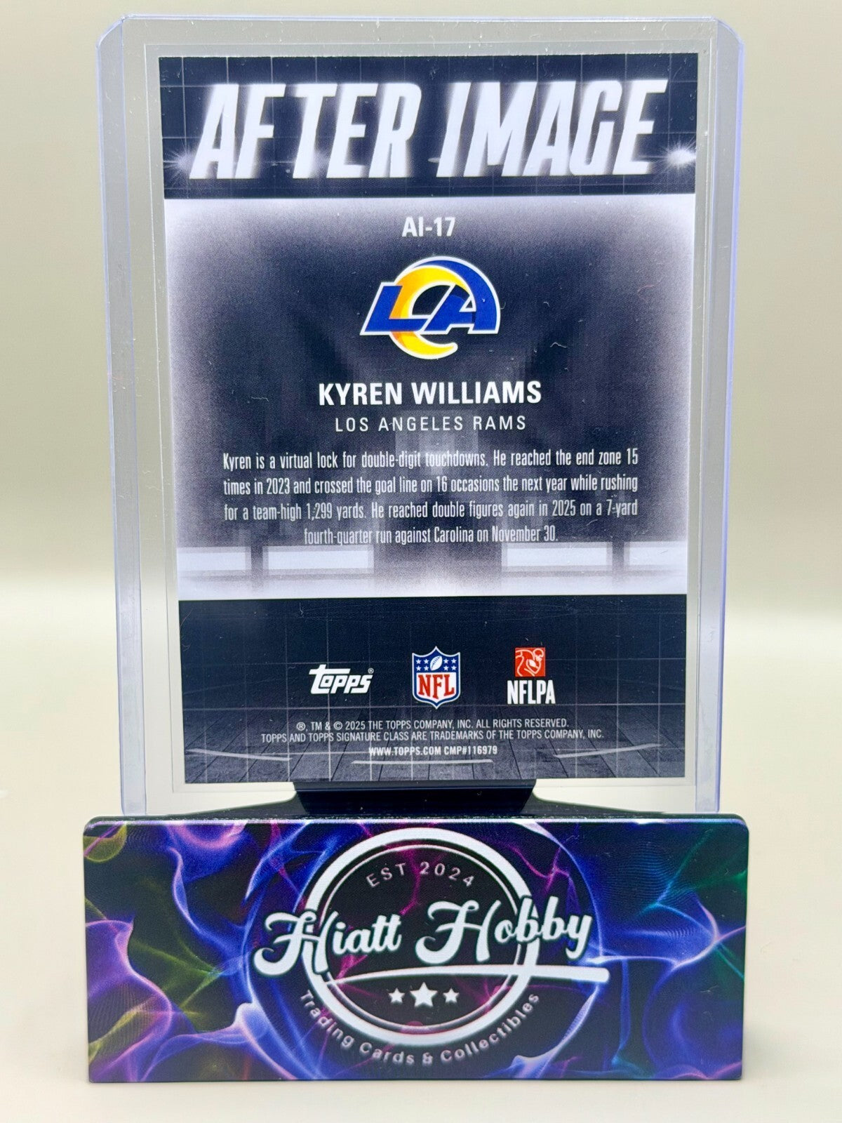 2025 Topps Signature Class Football - #AI-17 Kyren Williams - After Image