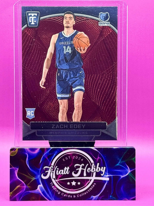 2024-25 Panini Totally Certified - Rookies Zach Edey #164 Maroon Mirror (RC)