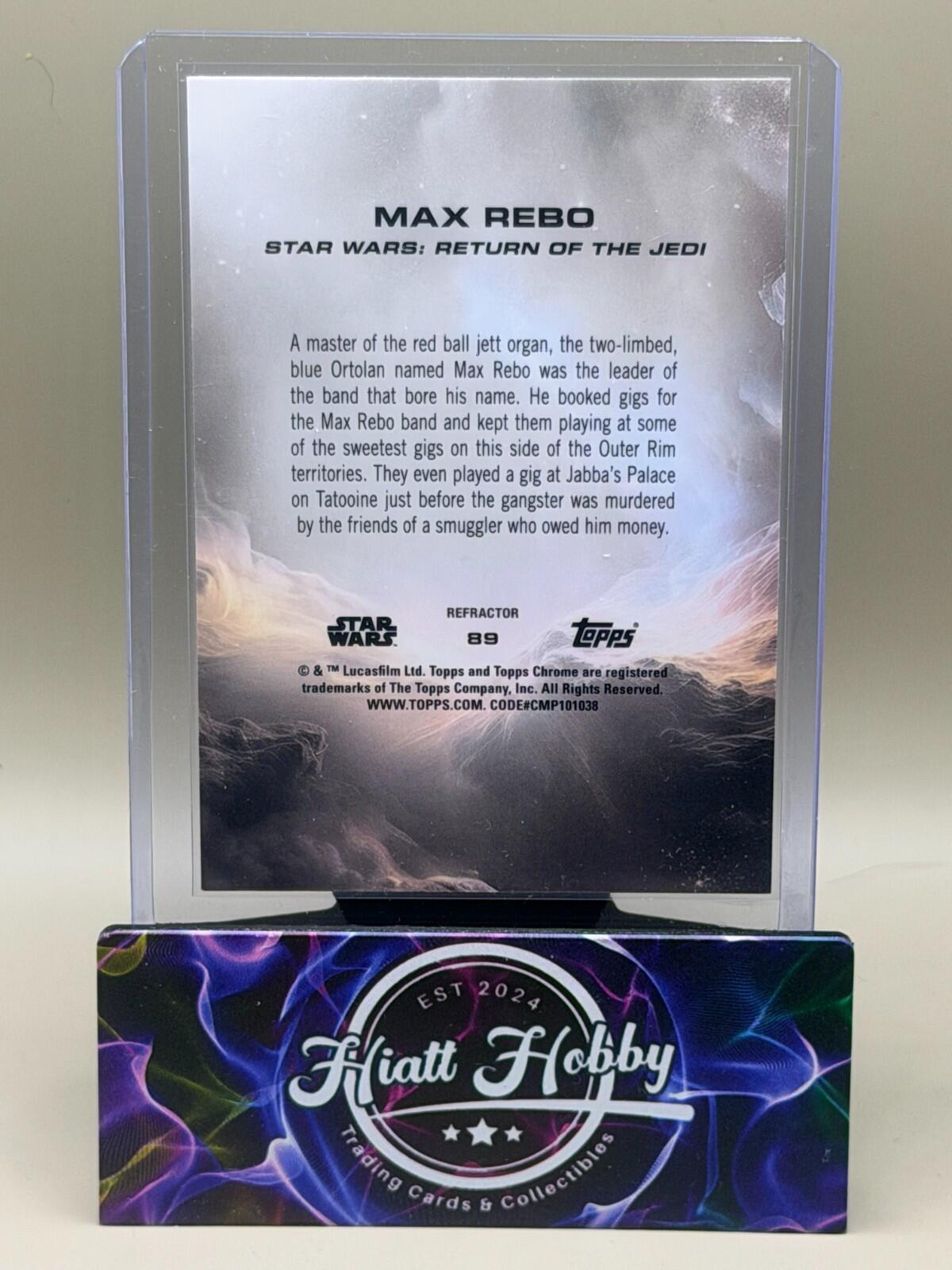 2025 Topps Chrome Star Wars - #89 Max Rebo - Refractor