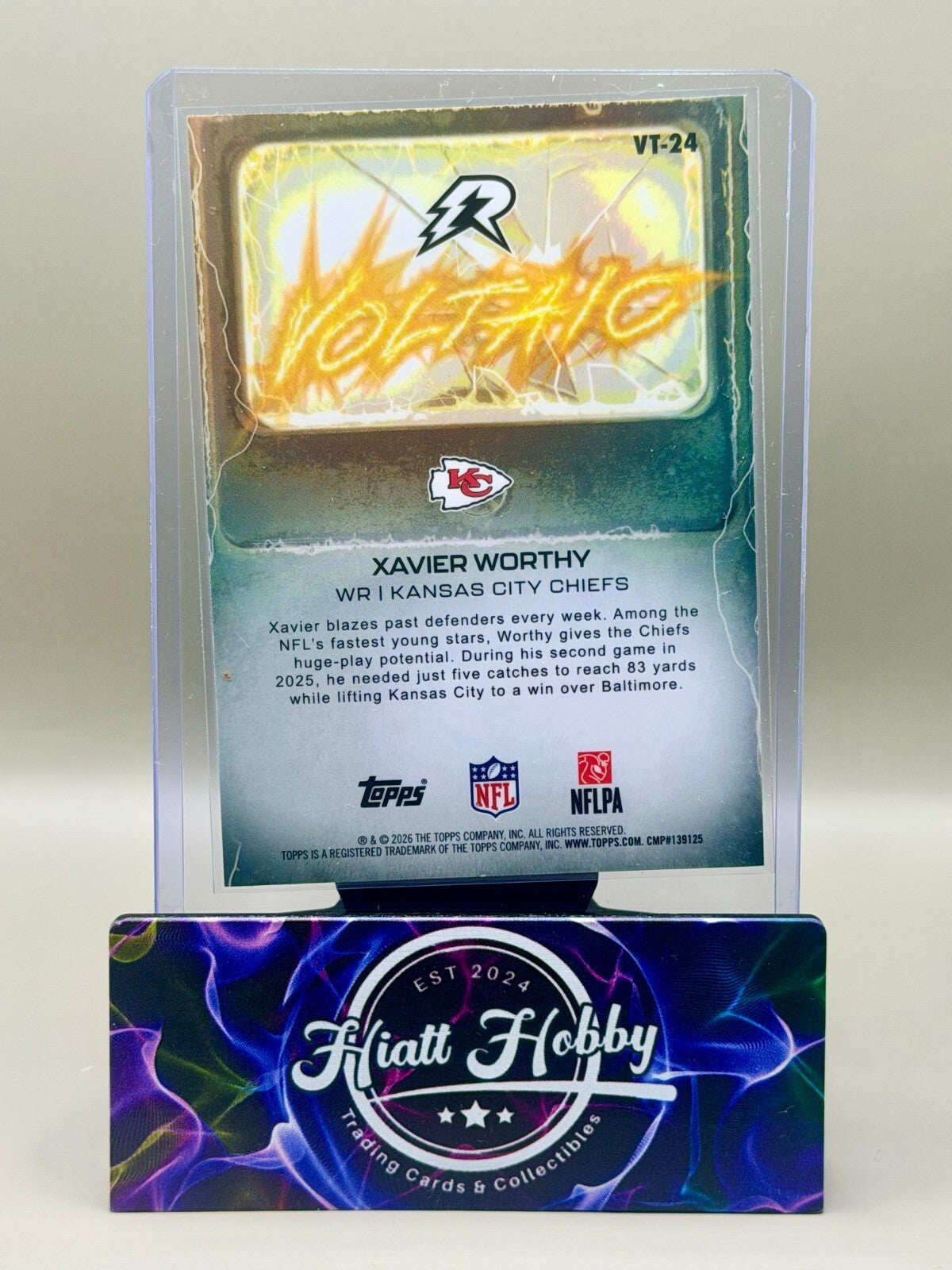 2025 Topps Resurgence - #VT-24 Xavier Worthy - Voltaic