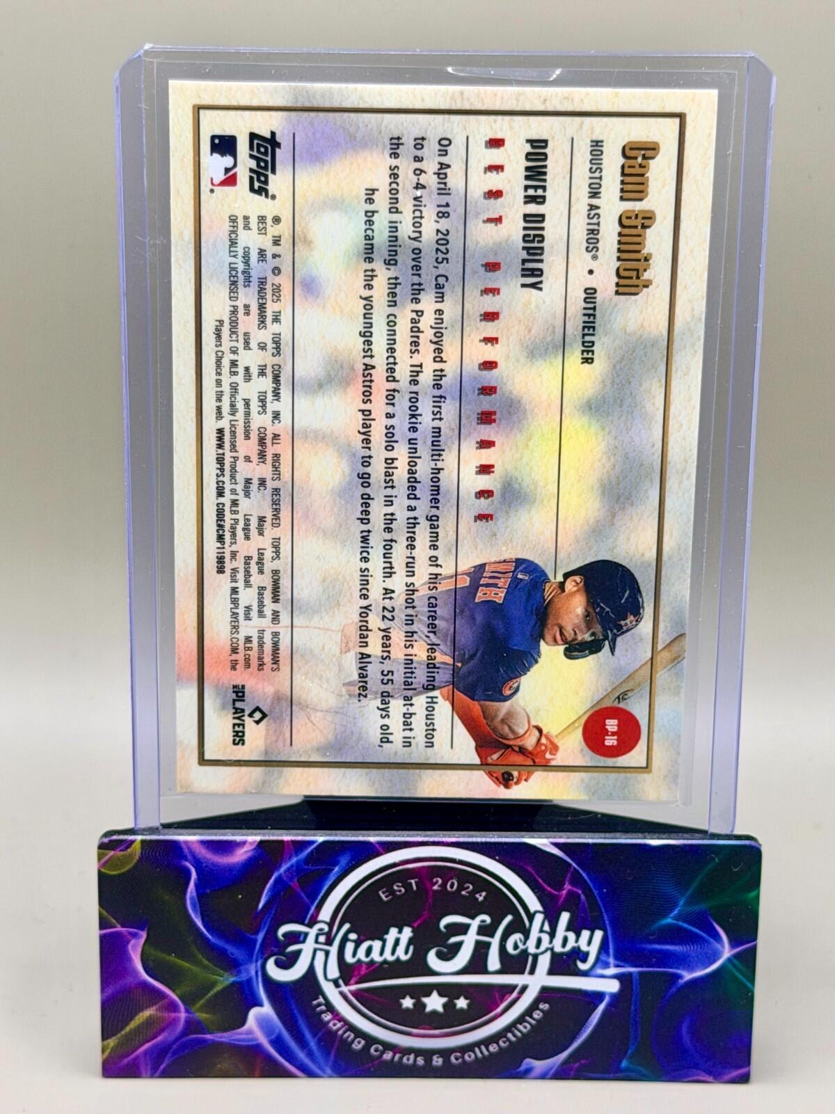 2025 Bowman's Best - #BP-16 Cam Smith - Best Performance (RC)