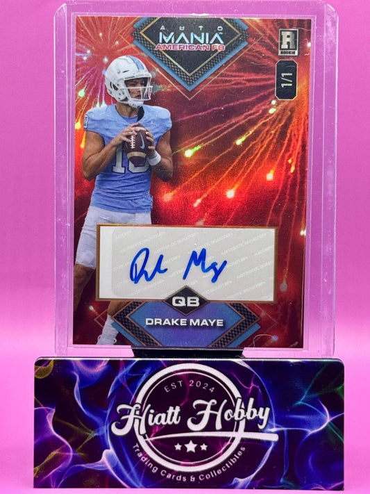 2024 Wild Card Auto Mania - Drake May #AMADA-DM - Red Fireworks Auto 1/1